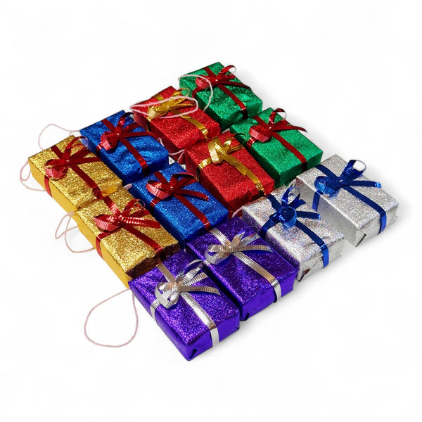 Rectangular Gift Ornaments (Pack of 12)