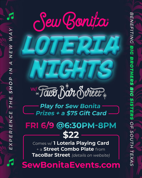 Loteria Nights! June 9, 2023 / 6:30pm-8:00pm - Benefiting Big Brothers Big Sisters of South Texas
