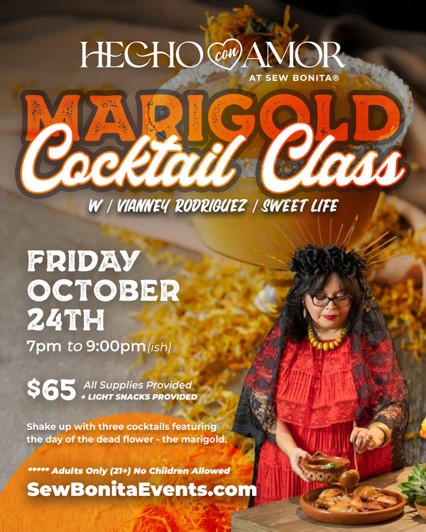 October 24th, 2025 Marigold Cocktail Class with Vianney Rodriguez / Sweet Life