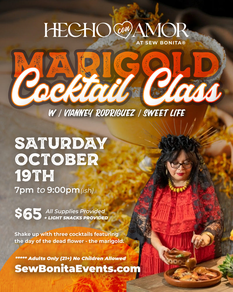 October 19th, 2024 Marigold Cocktail Class with Vianney Rodriguez / Sweet Life