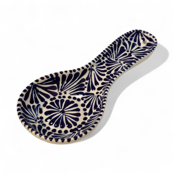 Navy on White Spoon Rest