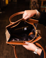 Embossed Leather Top Handle Bags (multiple Styles)