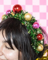 Christmas Wreath Novelty Headband (Green)