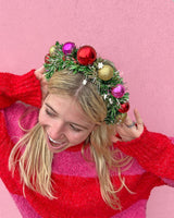 Christmas Wreath Novelty Headband (Green)