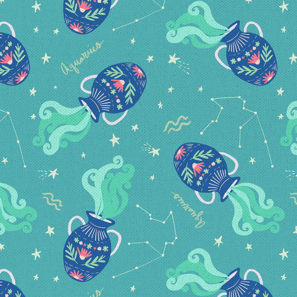 F2427 - Astrology Aquarius Zodiac Sign