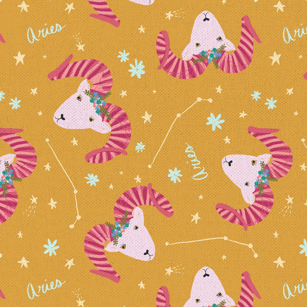 F2429- Astrology Aries Zodiac Sign