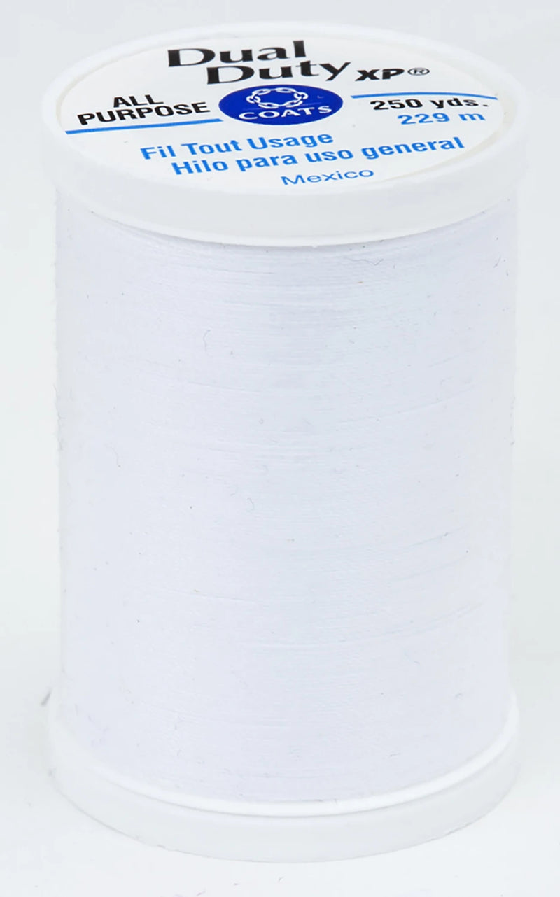 White- Dual Duty XP Polyester Thread 250yds