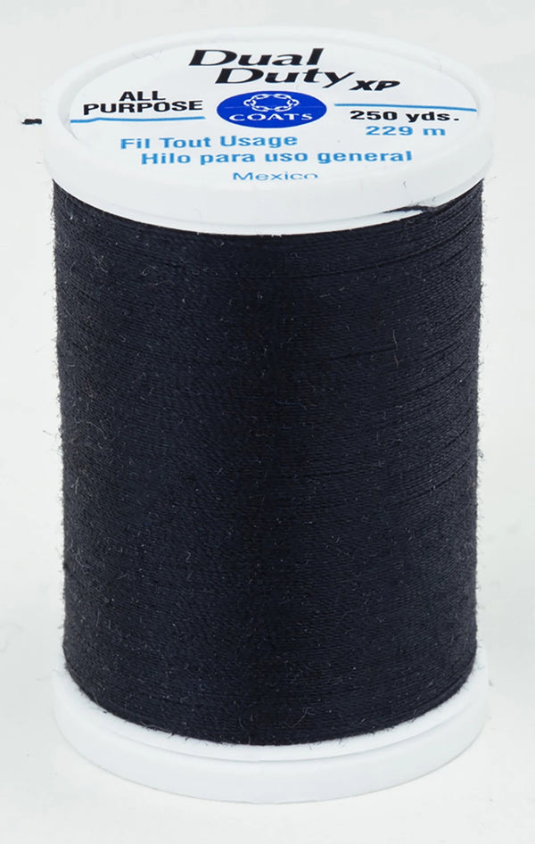 Black- Dual Duty XP Polyester Thread 250yds