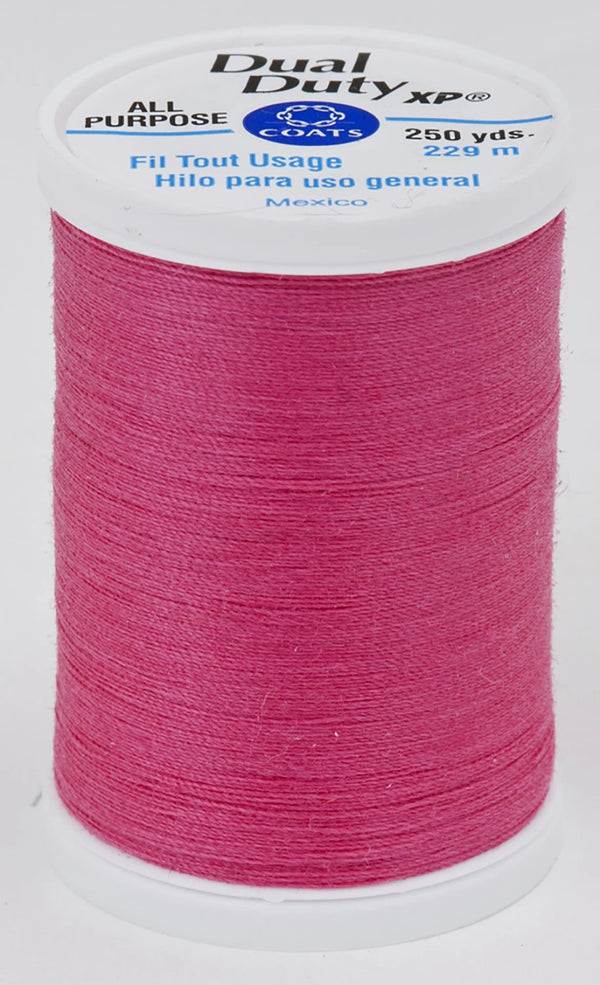 Hot Pink- Dual Duty XP Polyester Thread 250yds