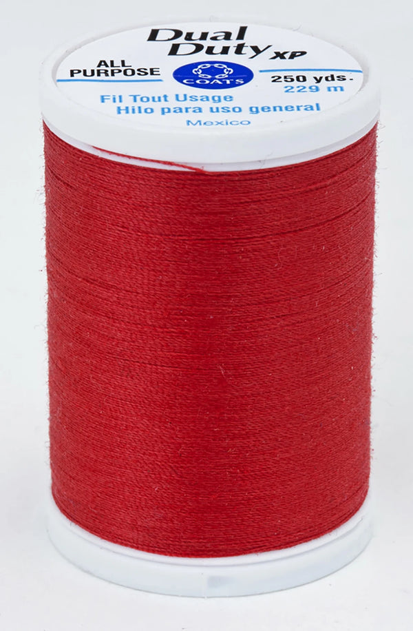 Atom Red- Dual Duty XP Polyester Thread 250yds