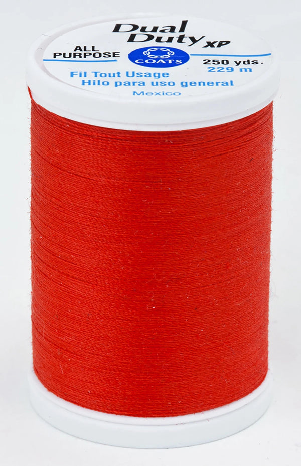 Devil Red- Dual Duty XP Polyester Thread 250yds