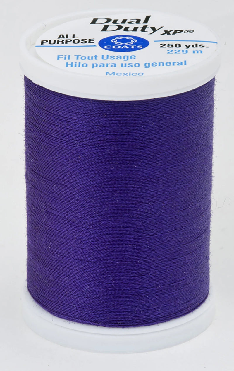 Purple- Dual Duty XP Polyester Thread 250yds