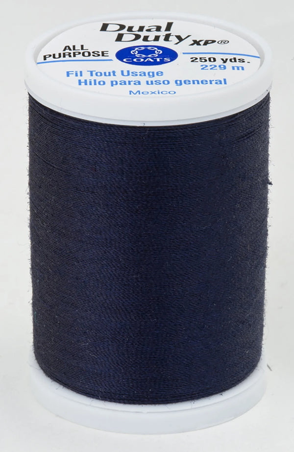 Navy- Dual Duty XP Polyester Thread 250yds