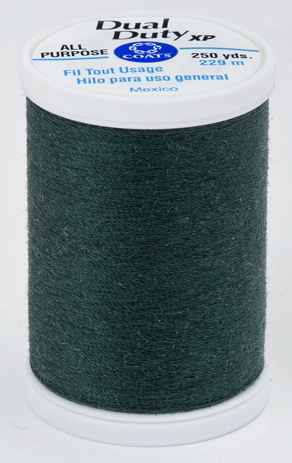 Forest Green- Dual Duty XP Polyester Thread 250yds