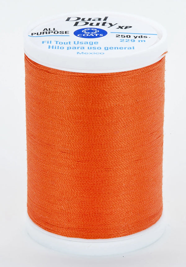 Orange- Dual Duty XP Polyester Thread 250yds