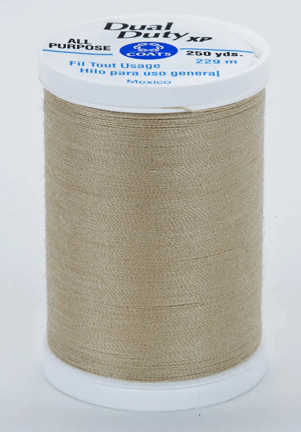 Beige- Dual Duty XP Polyester Thread 250yds