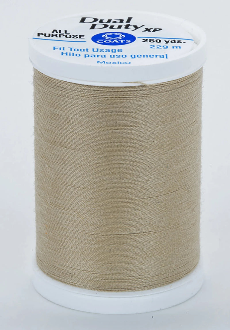 Beige- Dual Duty XP Polyester Thread 250yds