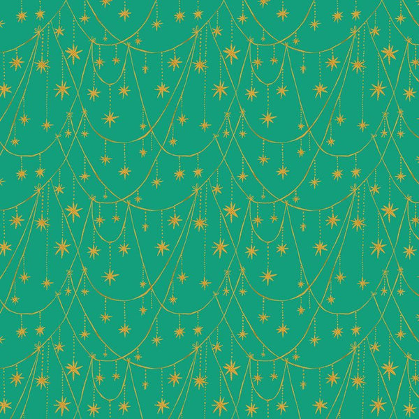 F2392 - Star Garland Peacock