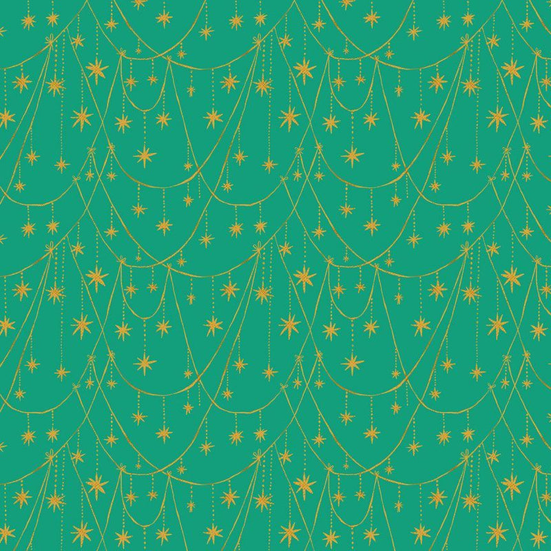 F2392 - Star Garland Peacock