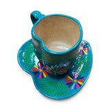 Heart Shaped Ceramic Mug & Plate Set