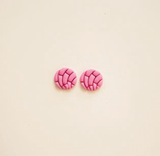 Pink Concha Studs