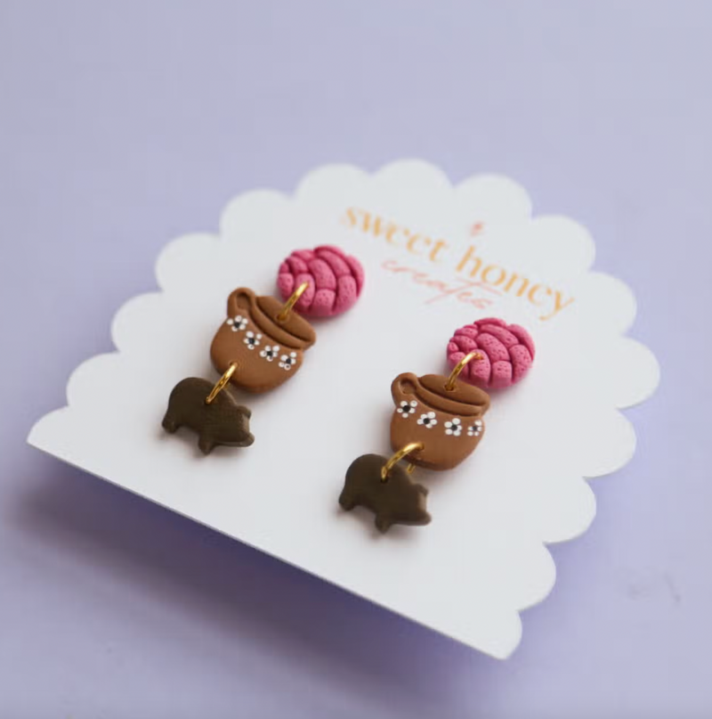 Pan Dulce Trio Earrings