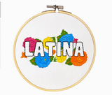 Latina with Flowers Embroidery Kit