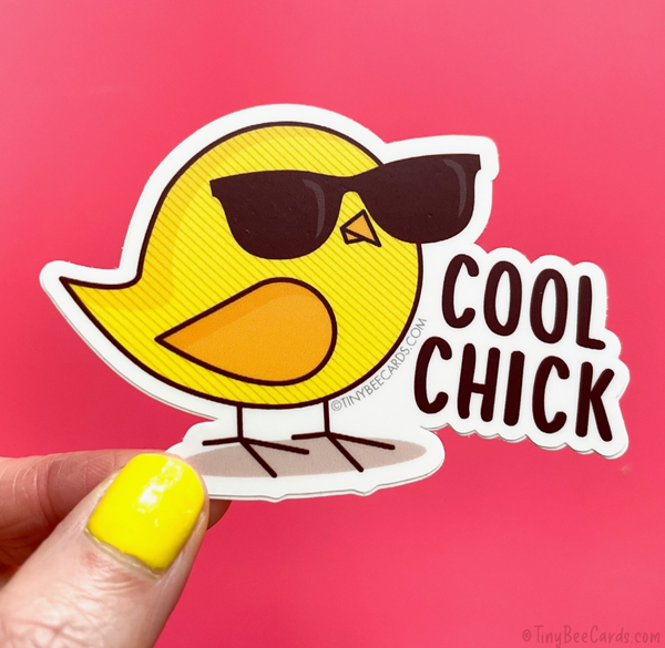 Cool Chick Sticker