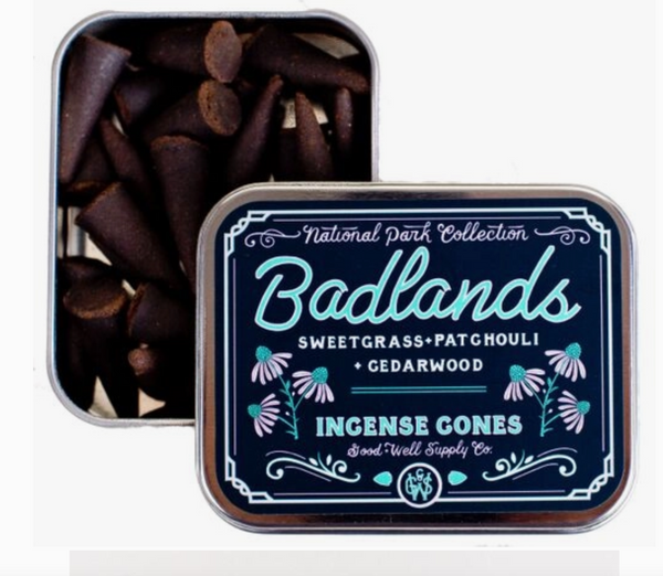 Badlands Incense Cones at Sew Bonita in Corpus Christi, TX.