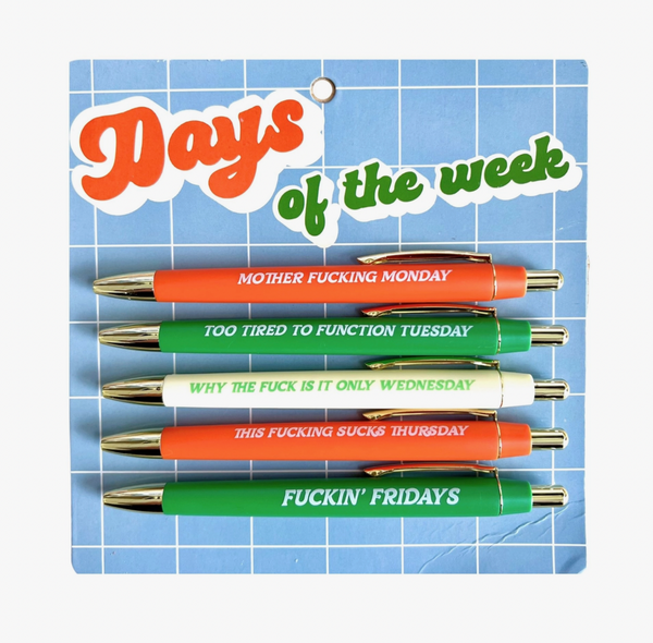 Days of the Week Pen Set – Sew Bonita