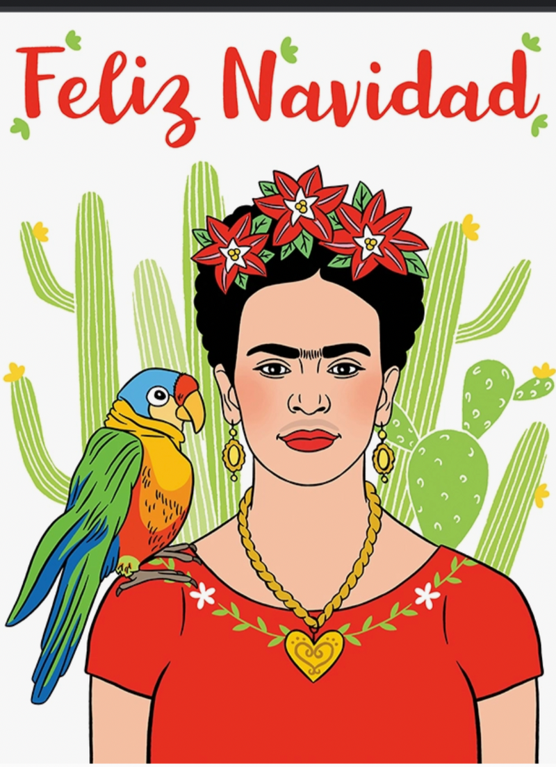 Frida Feliz Navidad Christmas Card