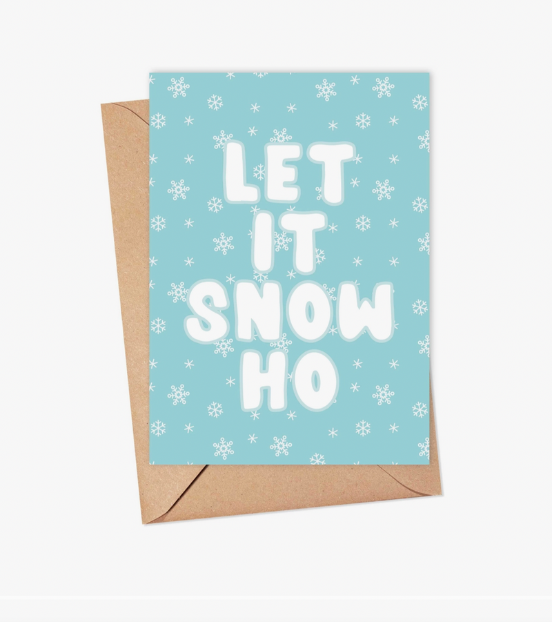 Let is Snow Ho Christmas Card