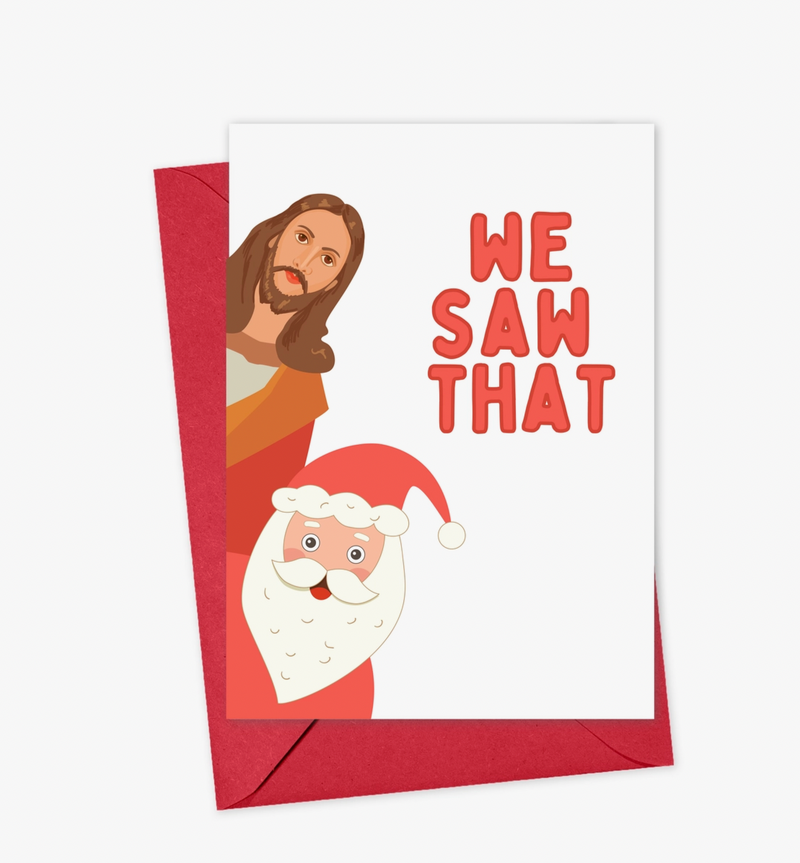 We Saw That Christmas Card