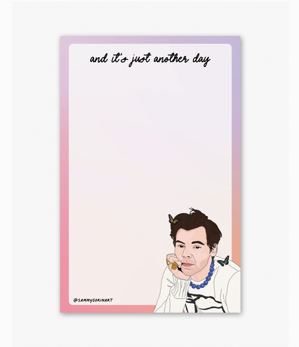 Just Another Day Harry Styles Notepad