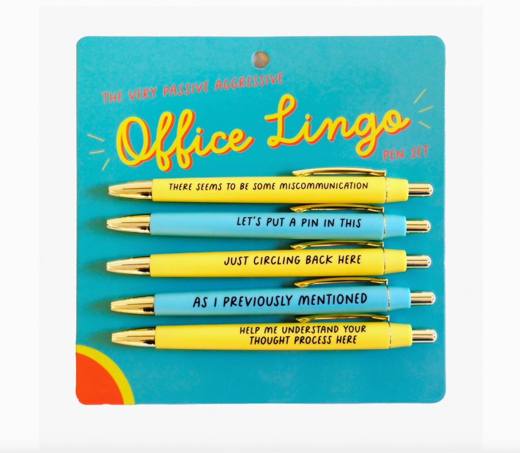 Office Lingo Pen Set – Sew Bonita