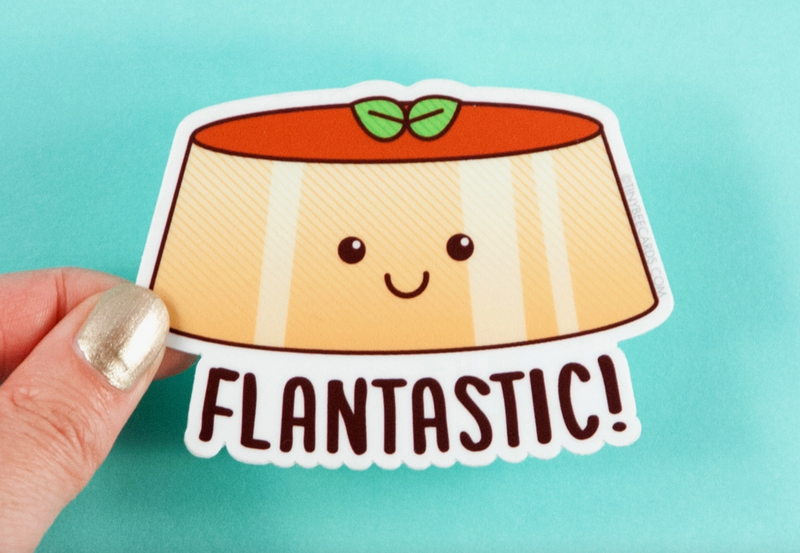 Flantastic Flan Sticker