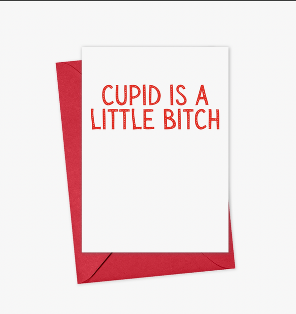 Cupid is A Little Bitch Anti-Valentine's Day Card
