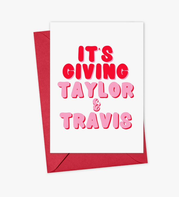 Taylor and Kelce Vibes Valentine's Day Card