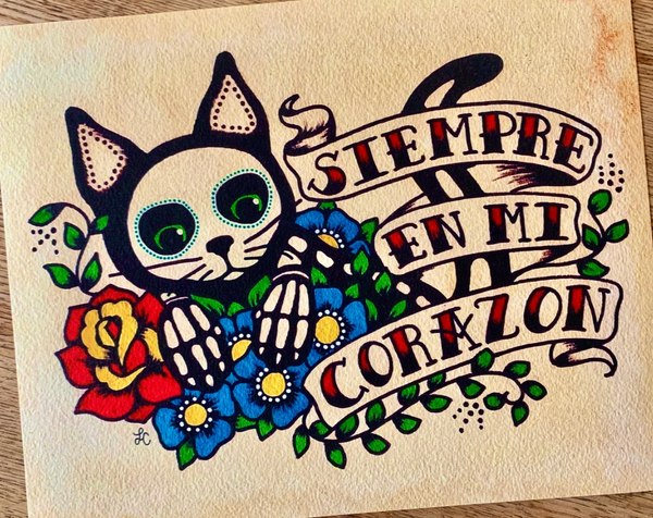 Day of the Dead: "Siempre En Mi Corazon" Print