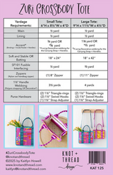 Zuri Crossbody Tote Pattern