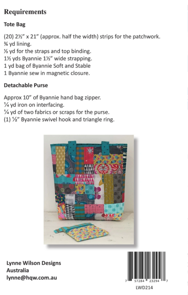 Everyday Tote Bag: Sew So Patchwork