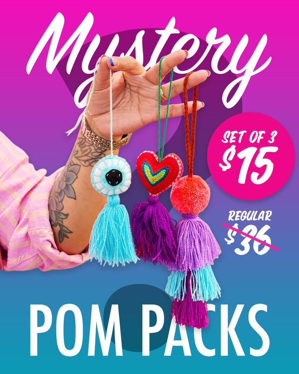 Mystery Pom Packs (Set of 3)