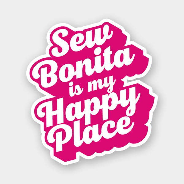 Sew Bonita is My Happy Place Sticker