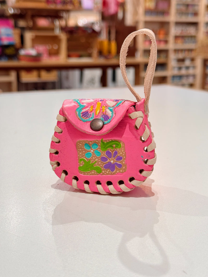 Multi- Flower Airpod/Wireless Headphone Leather Case (Large)