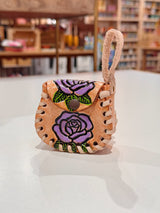 Single Flower Airpod/Wireless Headphone Leather Case (Large)