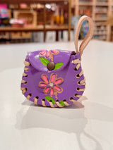 Single Flower Airpod/Wireless Headphone Leather Case (Large)