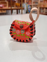 Multi- Flower Airpod/Wireless Headphone Leather Case (Small)
