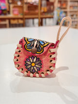 Single Flower Airpod/Wireless Headphone Leather Case (Small)