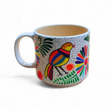 Hand Painted Alebrije Ceramic White Mug