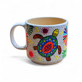Hand Painted Alebrije Ceramic White Mug